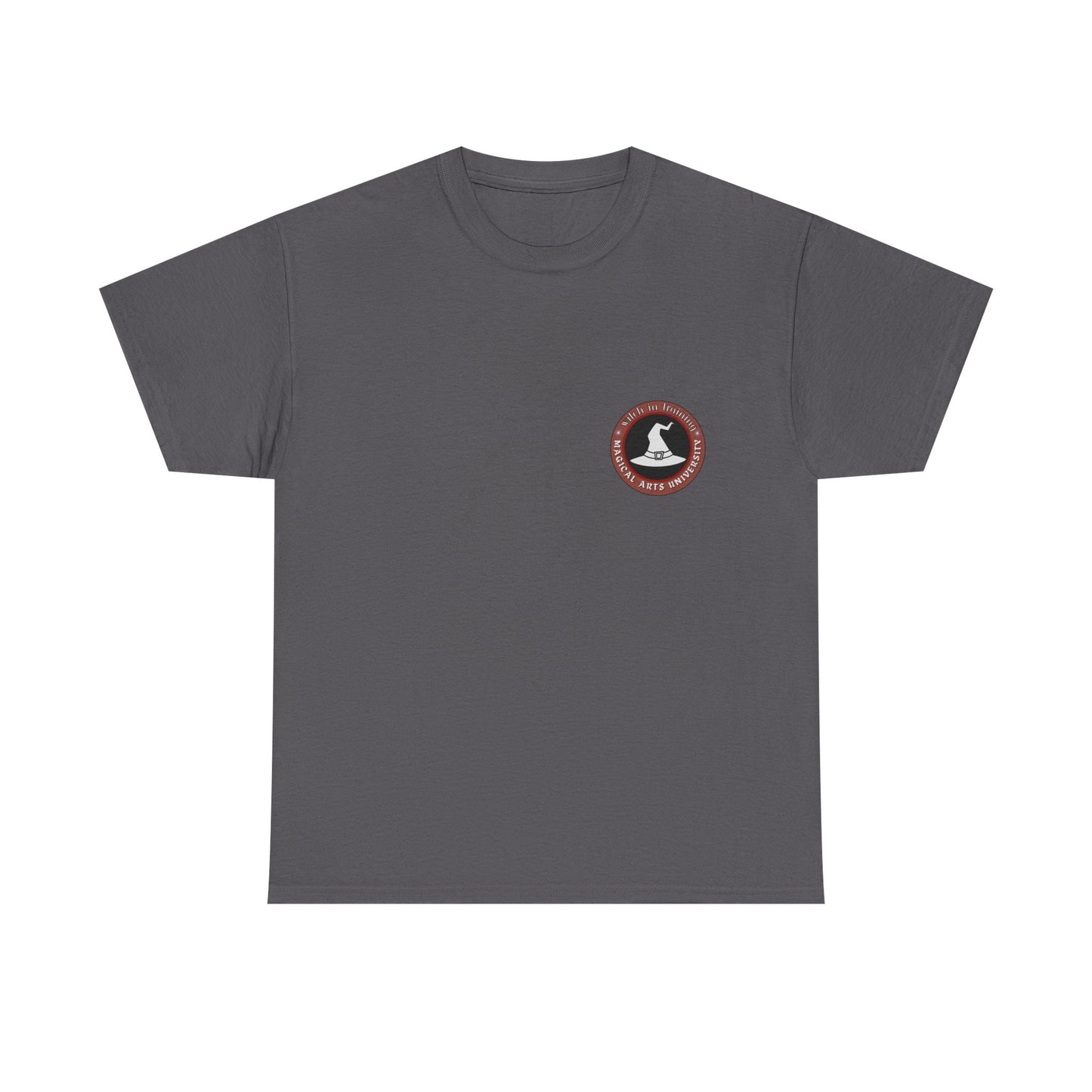 Senior Wizard printed badge front/ Emblem back Unisex Heavy Cotton Tee