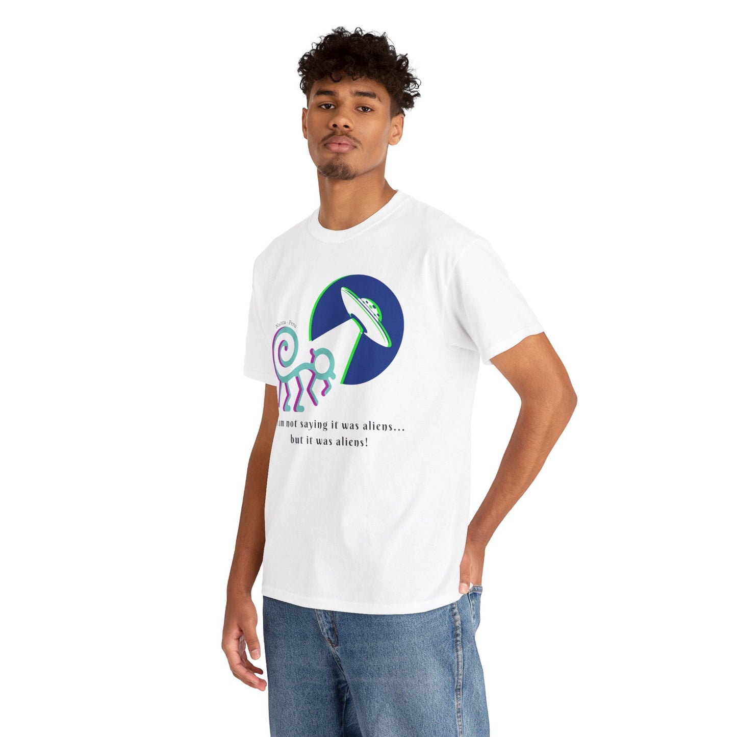 Nazca Peru (UFO) Unisex Heavy Cotton Tee