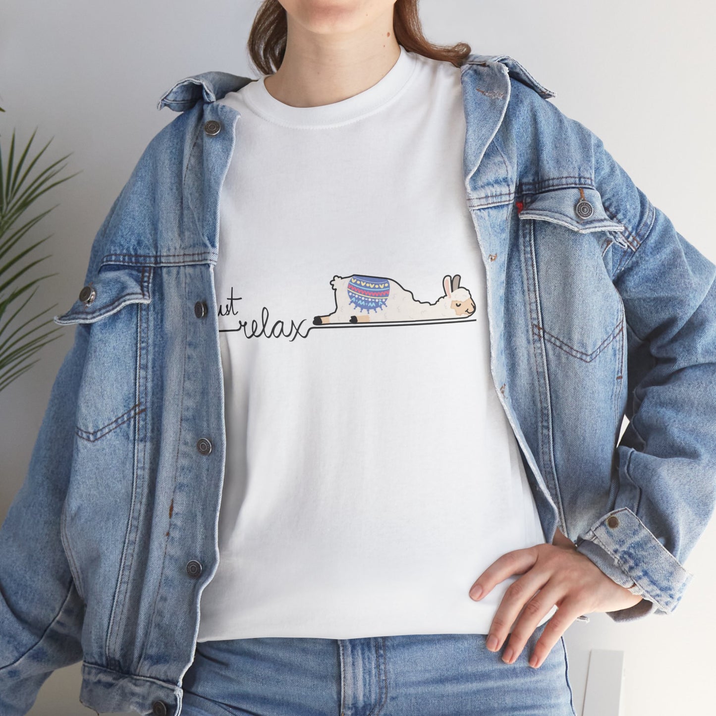 Just Relax llama 1 Unisex Heavy Cotton Tee