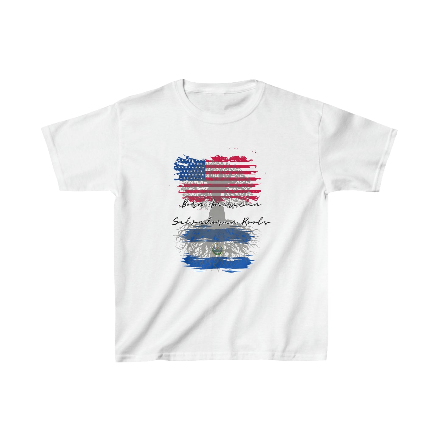 Born American - Salvadoran Roots Kids Heavy Cotton™ Tee
