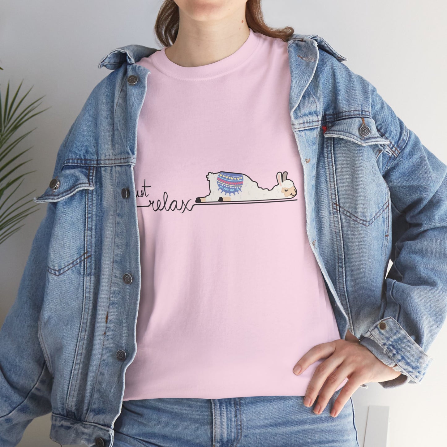 Just Relax llama 1 Unisex Heavy Cotton Tee