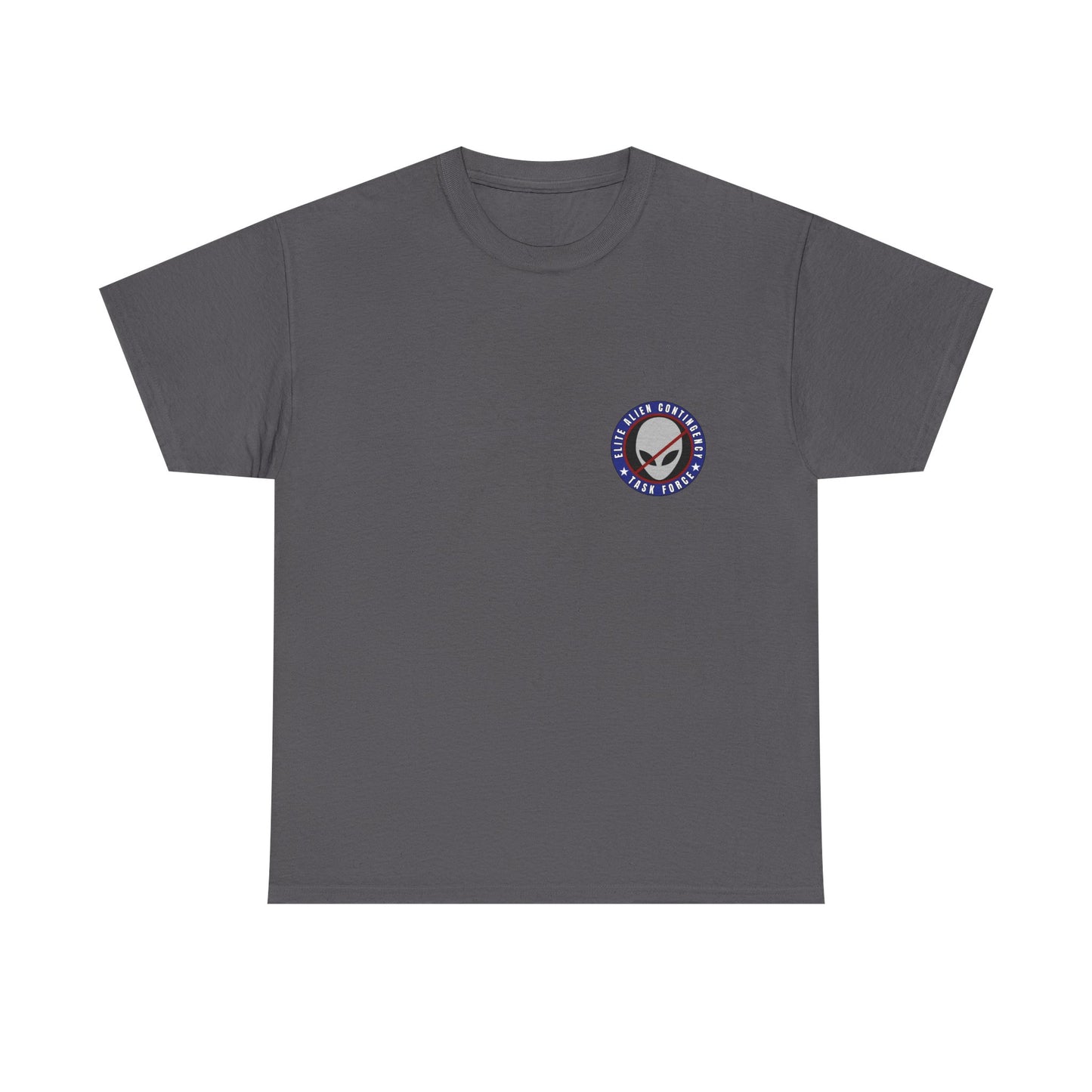 Elite Alien Contingency printed badge front/back Unisex Heavy Cotton Tee