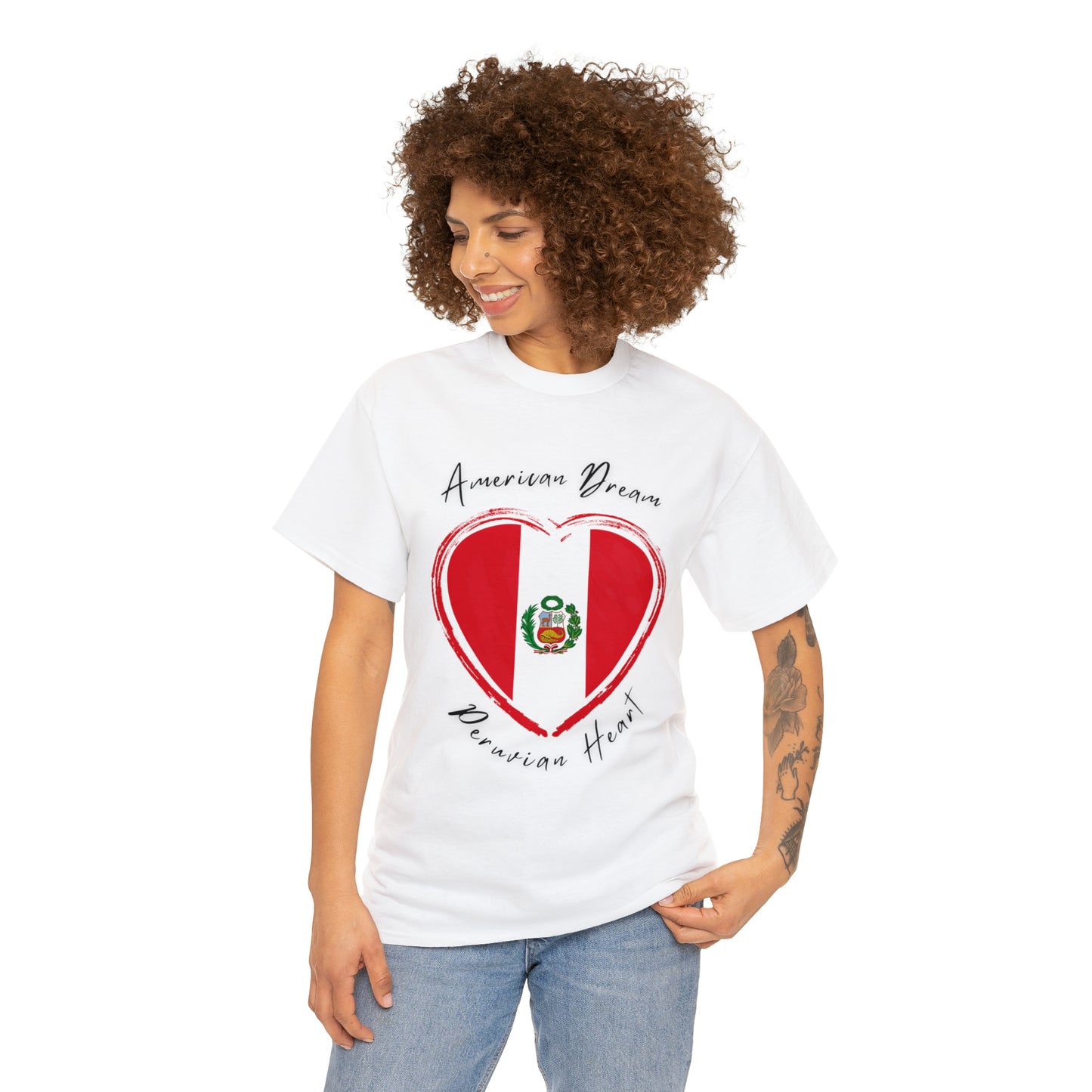 American Dream - Peruvian Heart Unisex Heavy Cotton Tee