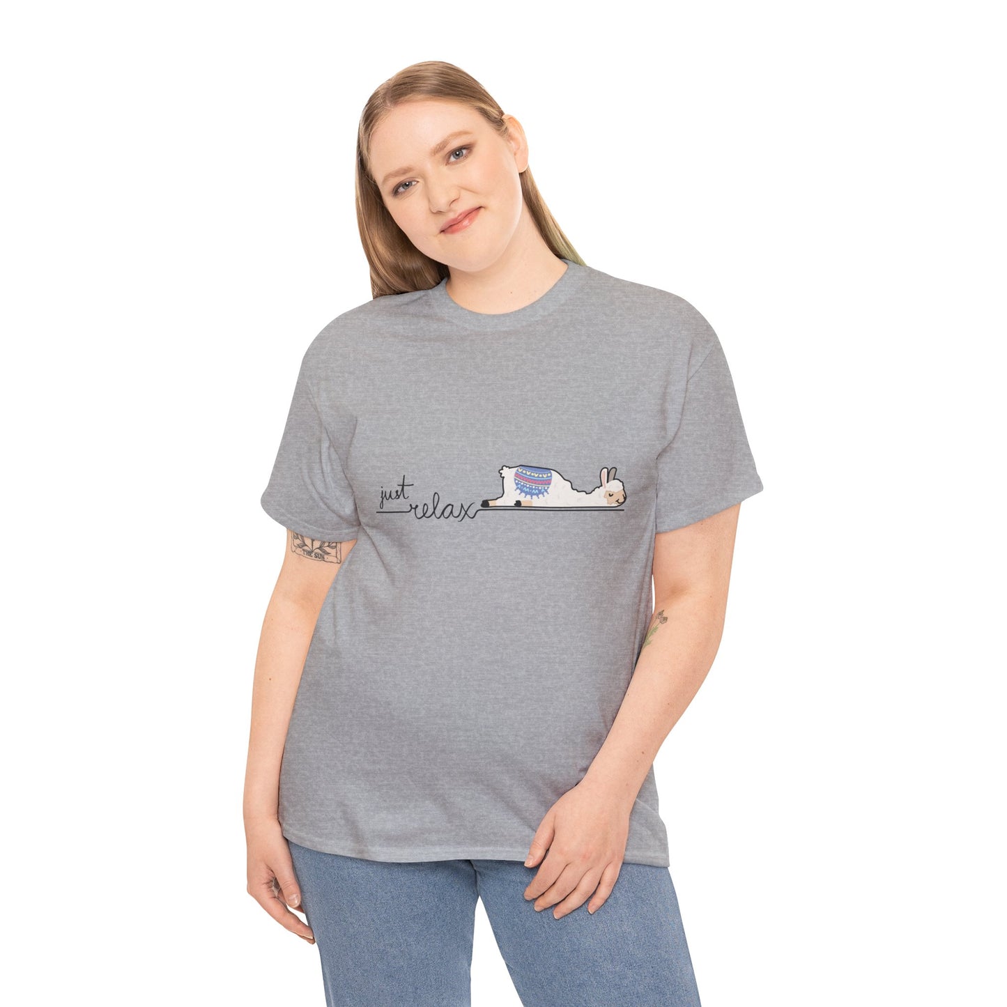 Just Relax llama 1 Unisex Heavy Cotton Tee