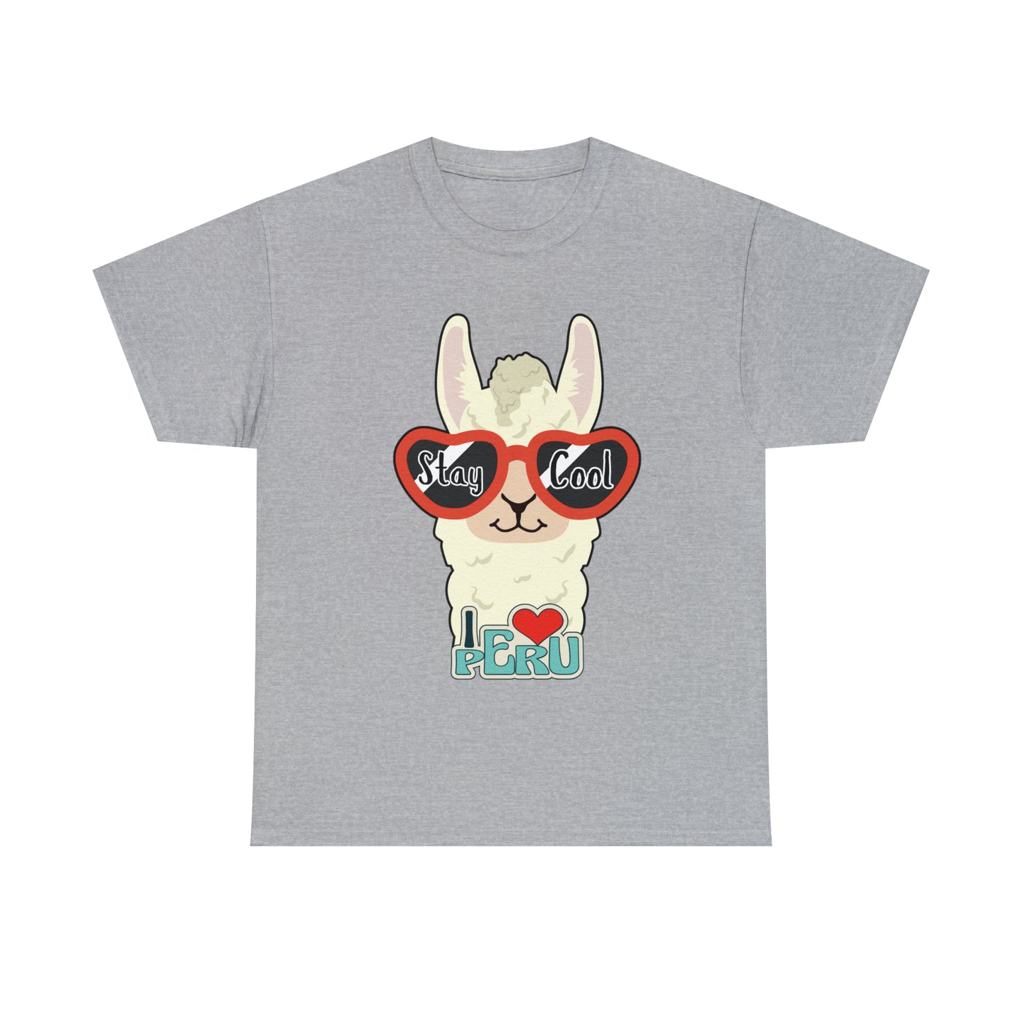 Stay Cool Llama Unisex Heavy Cotton Tee
