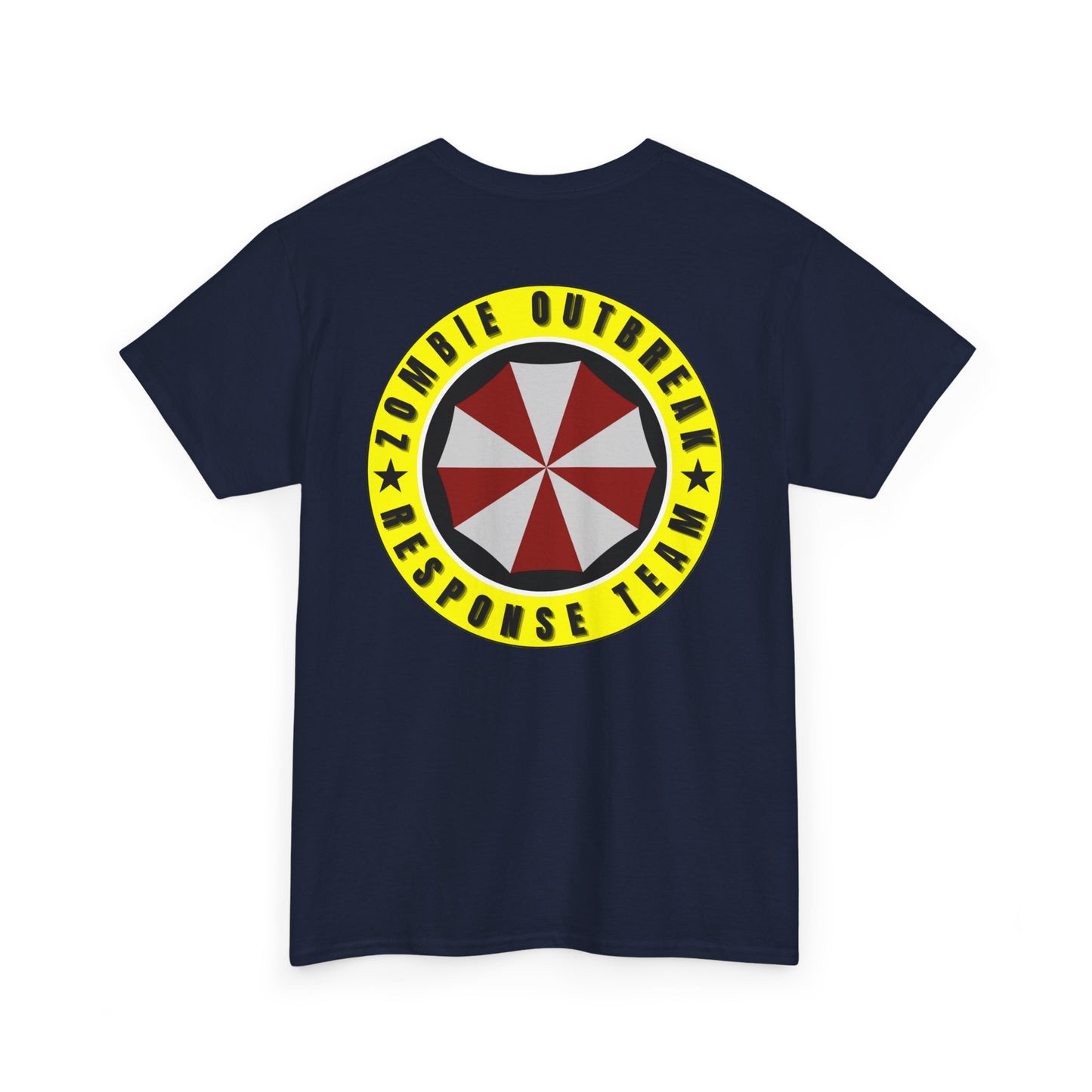 Zombie Outbreak - Response Team (model C) printed front/back Unisex Heavy Cotton Tee