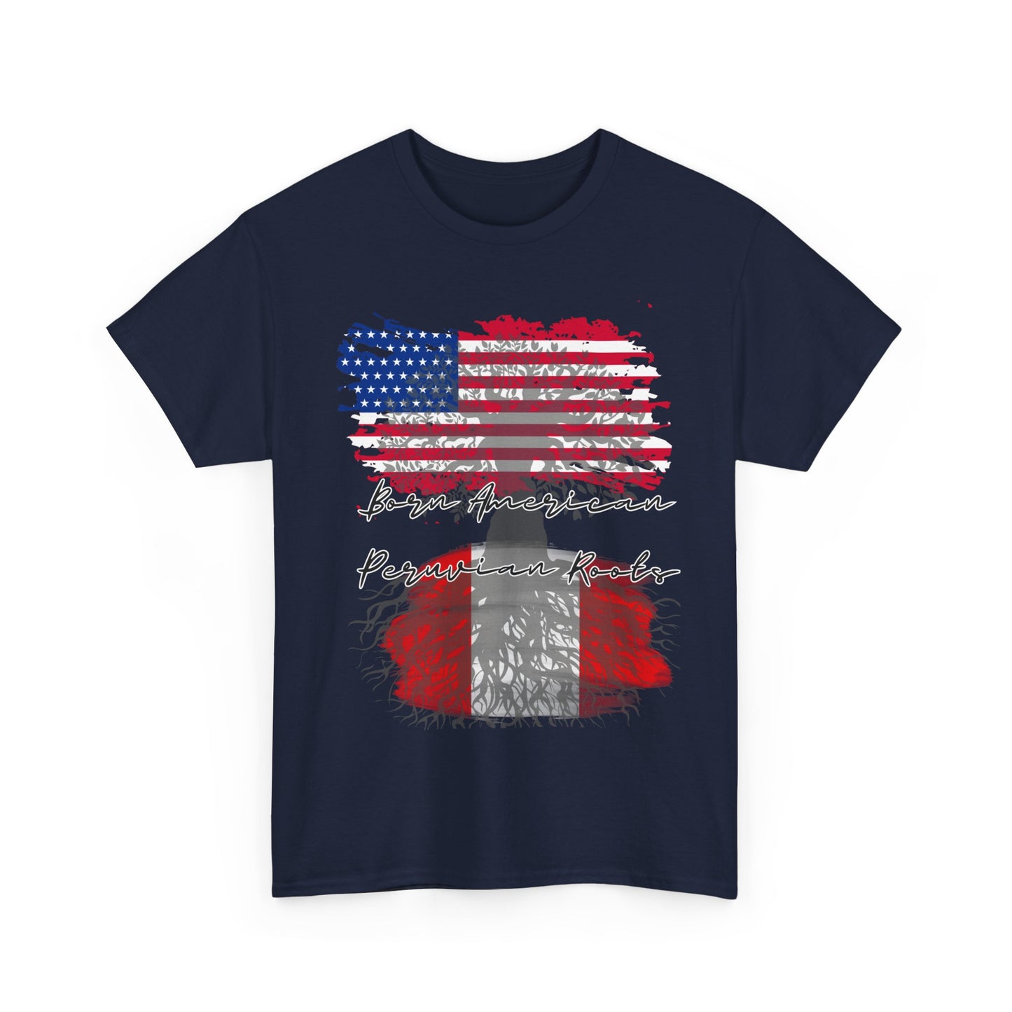 Born American - Peruvian Roots Unisex Heavy Cotton Tee