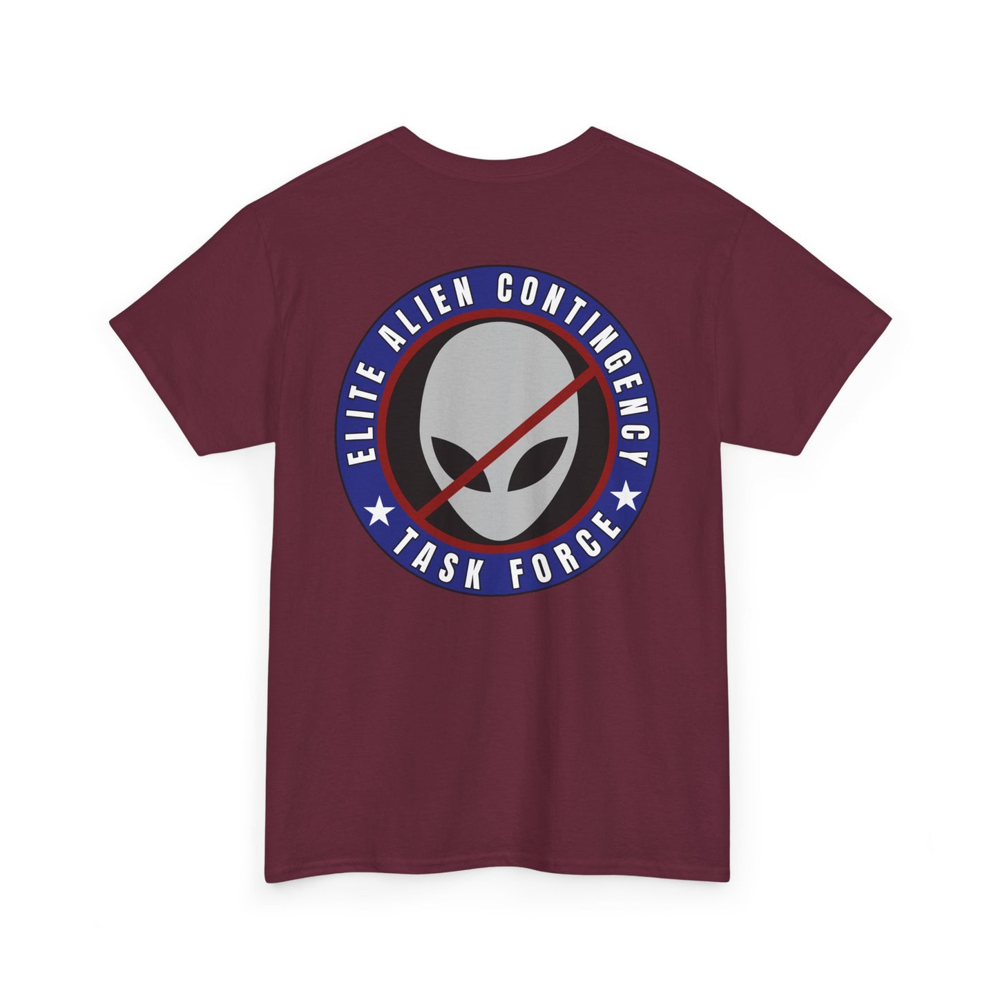 Elite Alien Contingency printed badge front/back Unisex Heavy Cotton Tee