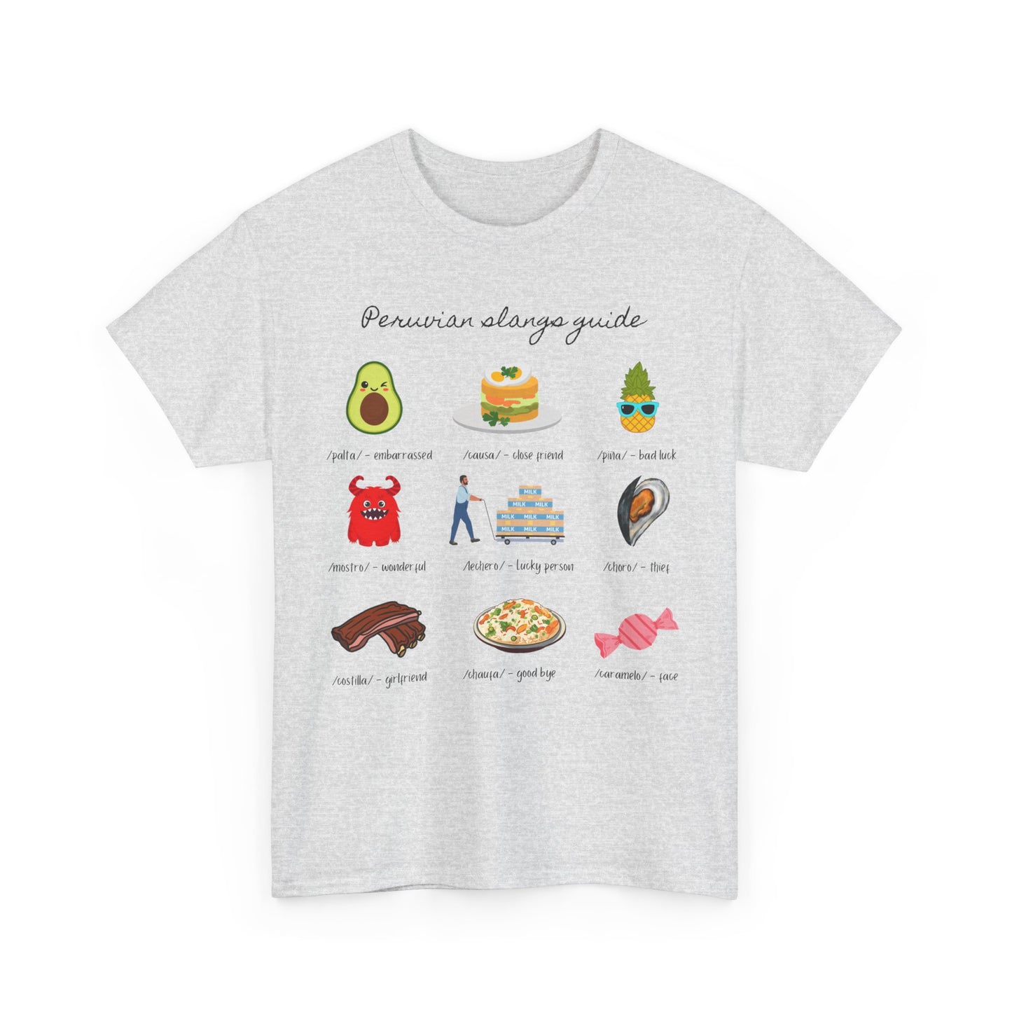 Peruvian Slang Guide Unisex Heavy Cotton Tee