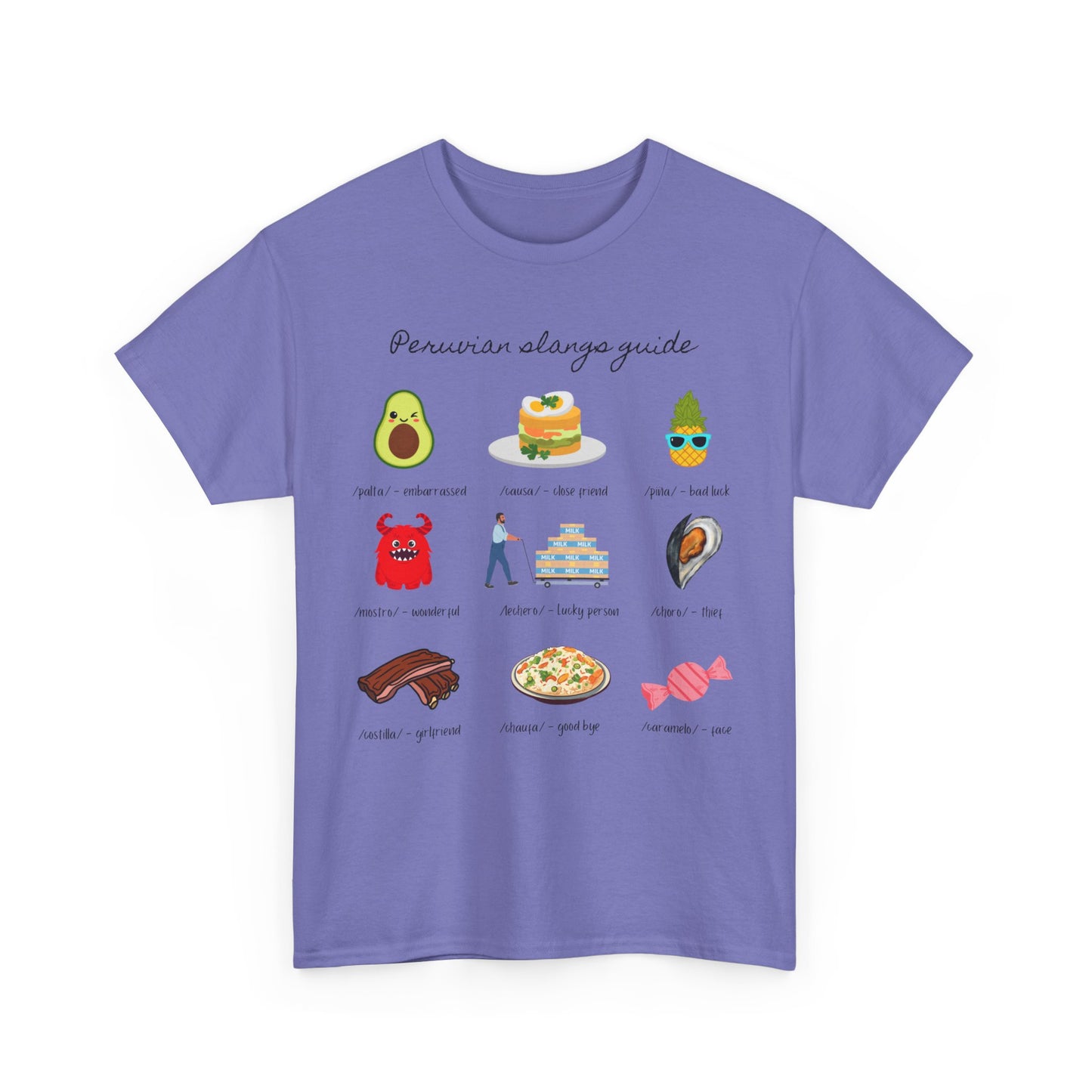 Peruvian Slang Guide Unisex Heavy Cotton Tee