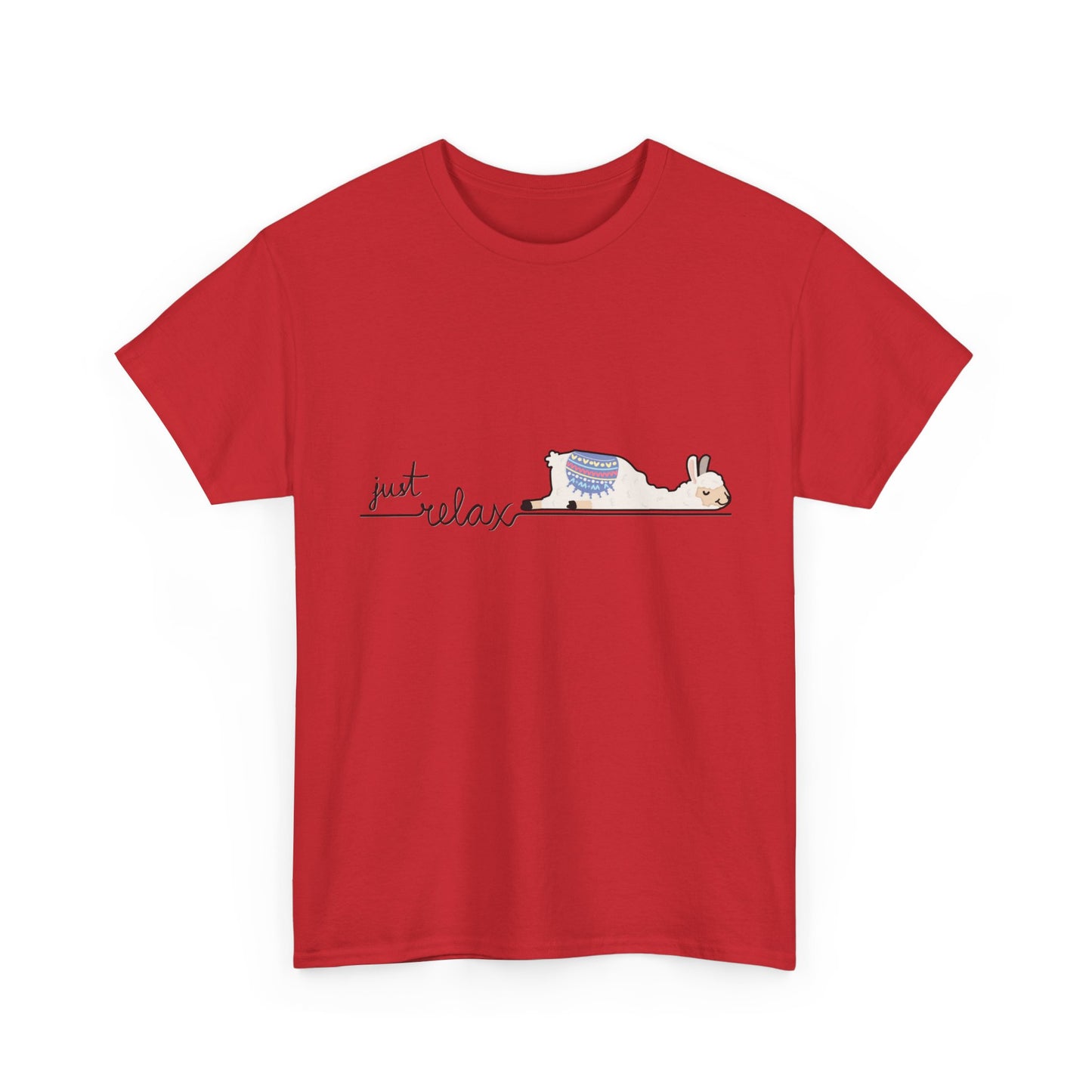 Just Relax llama 1 Unisex Heavy Cotton Tee