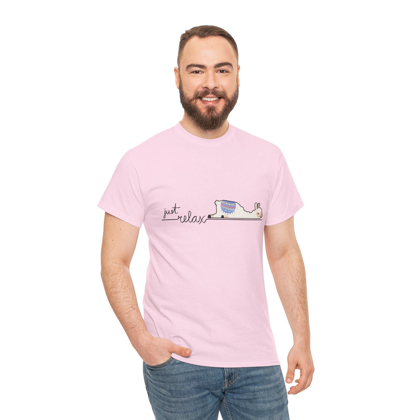 Just Relax llama 1 Unisex Heavy Cotton Tee