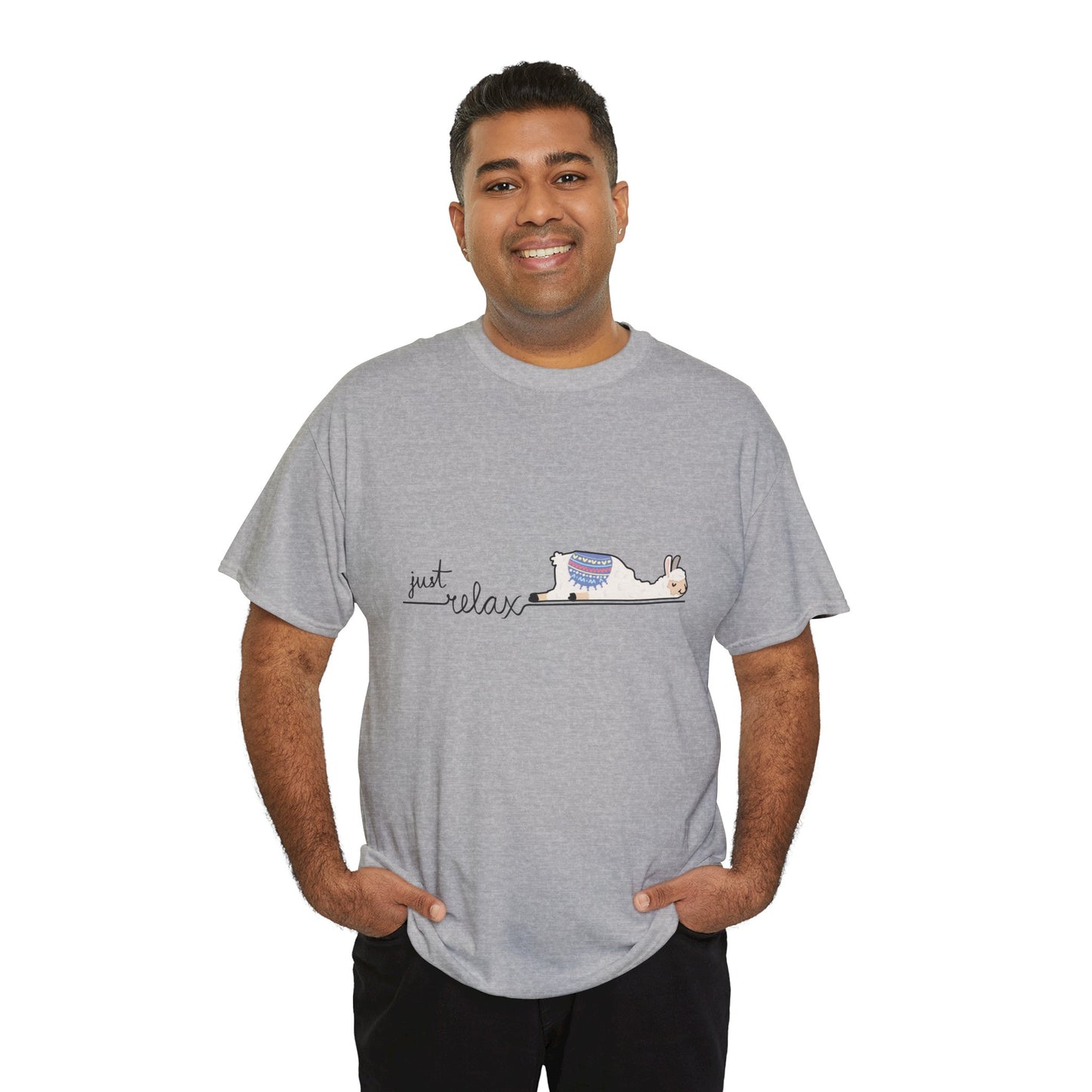 Just Relax llama 1 Unisex Heavy Cotton Tee
