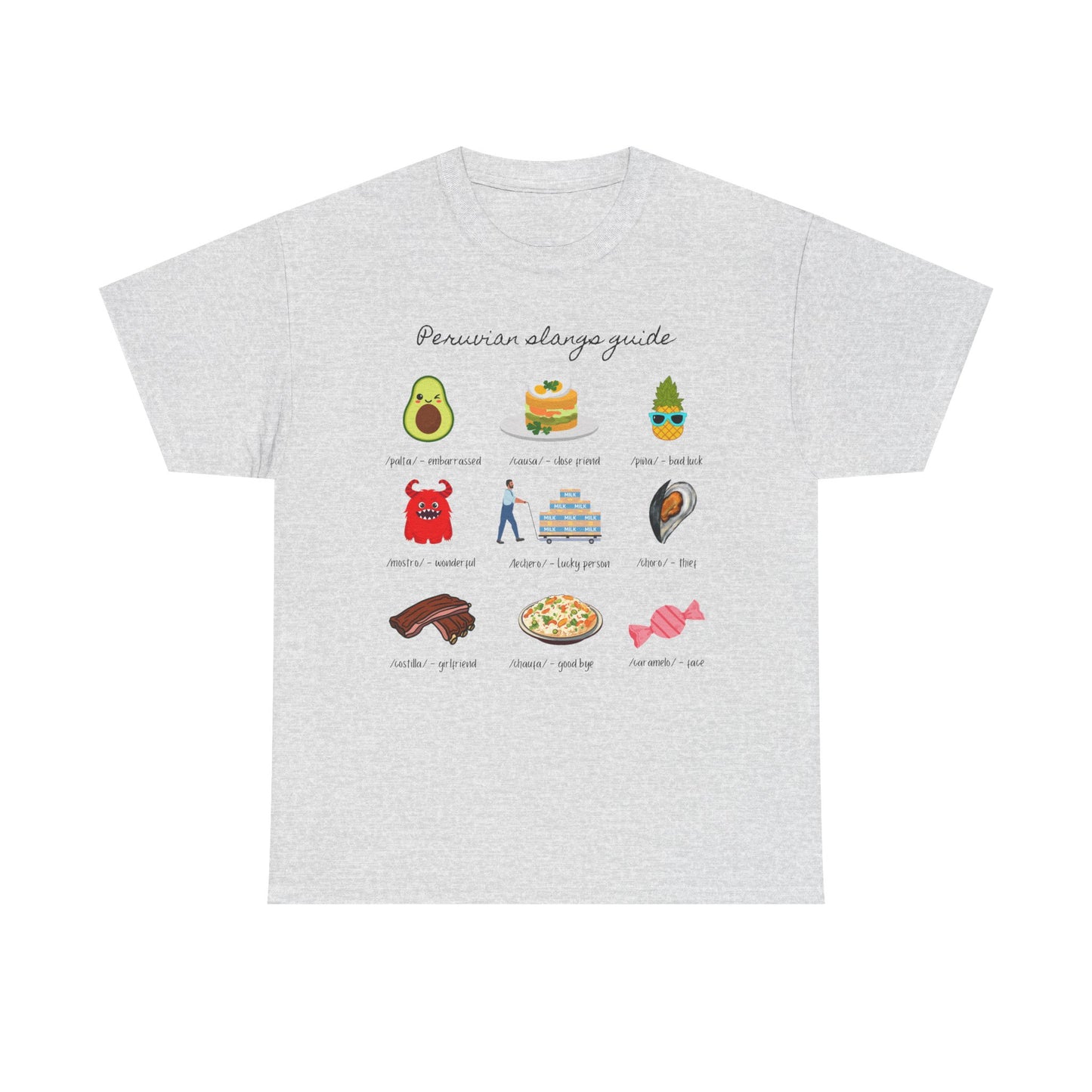 Peruvian Slang Guide Unisex Heavy Cotton Tee