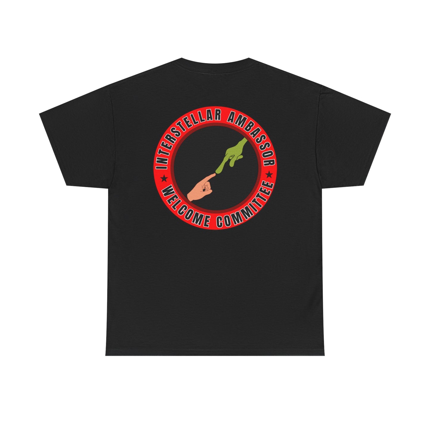 Interstellar Ambassor printed badge front/back Unisex Heavy Cotton Tee