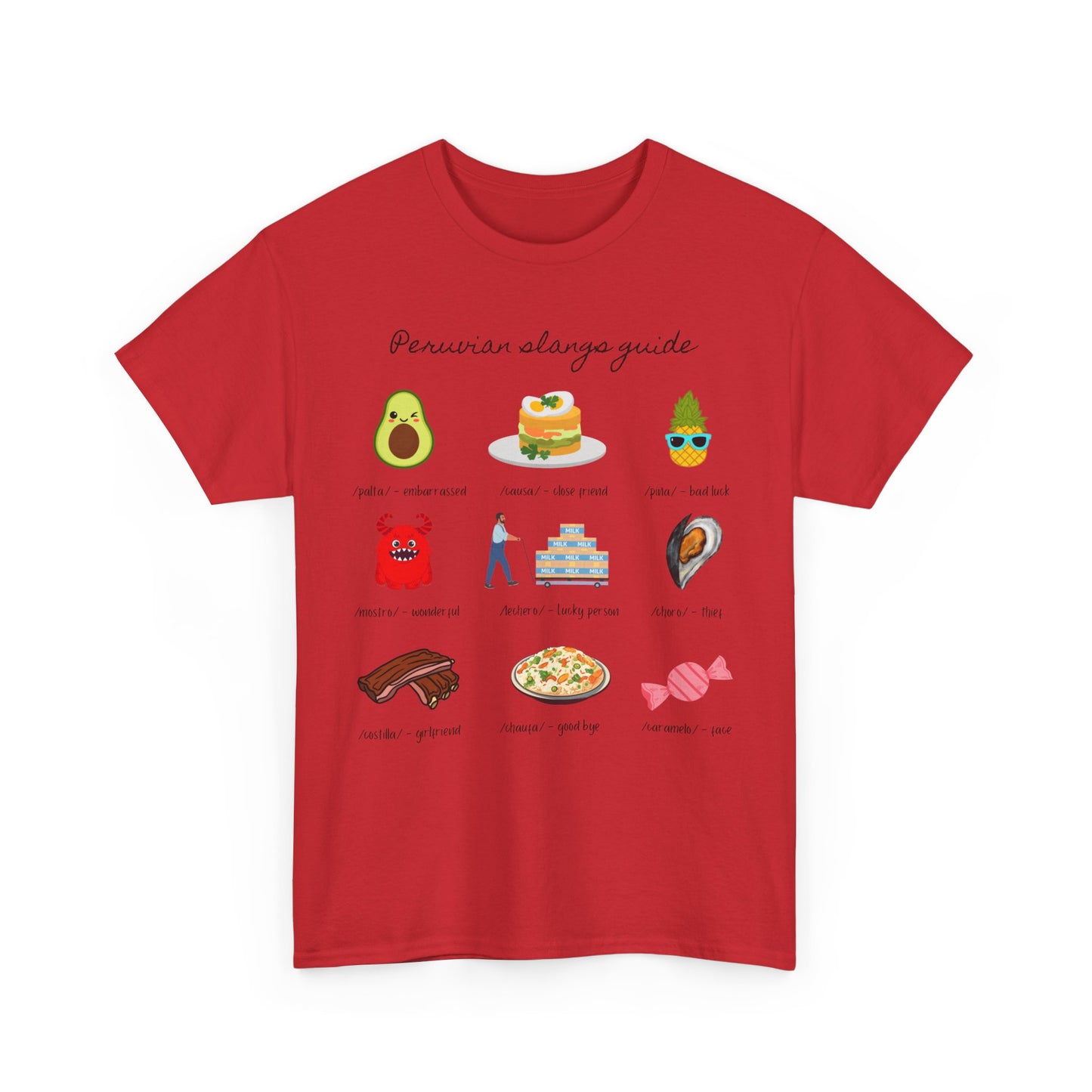 Peruvian Slang Guide Unisex Heavy Cotton Tee