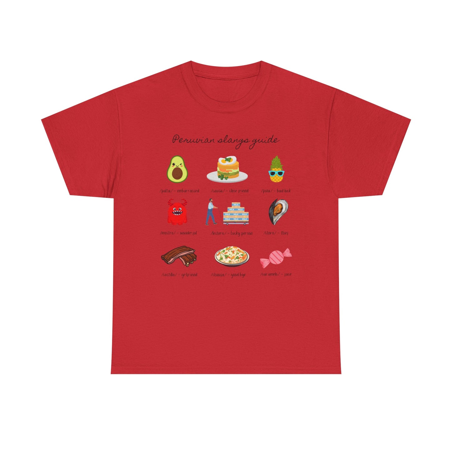 Peruvian Slang Guide Unisex Heavy Cotton Tee