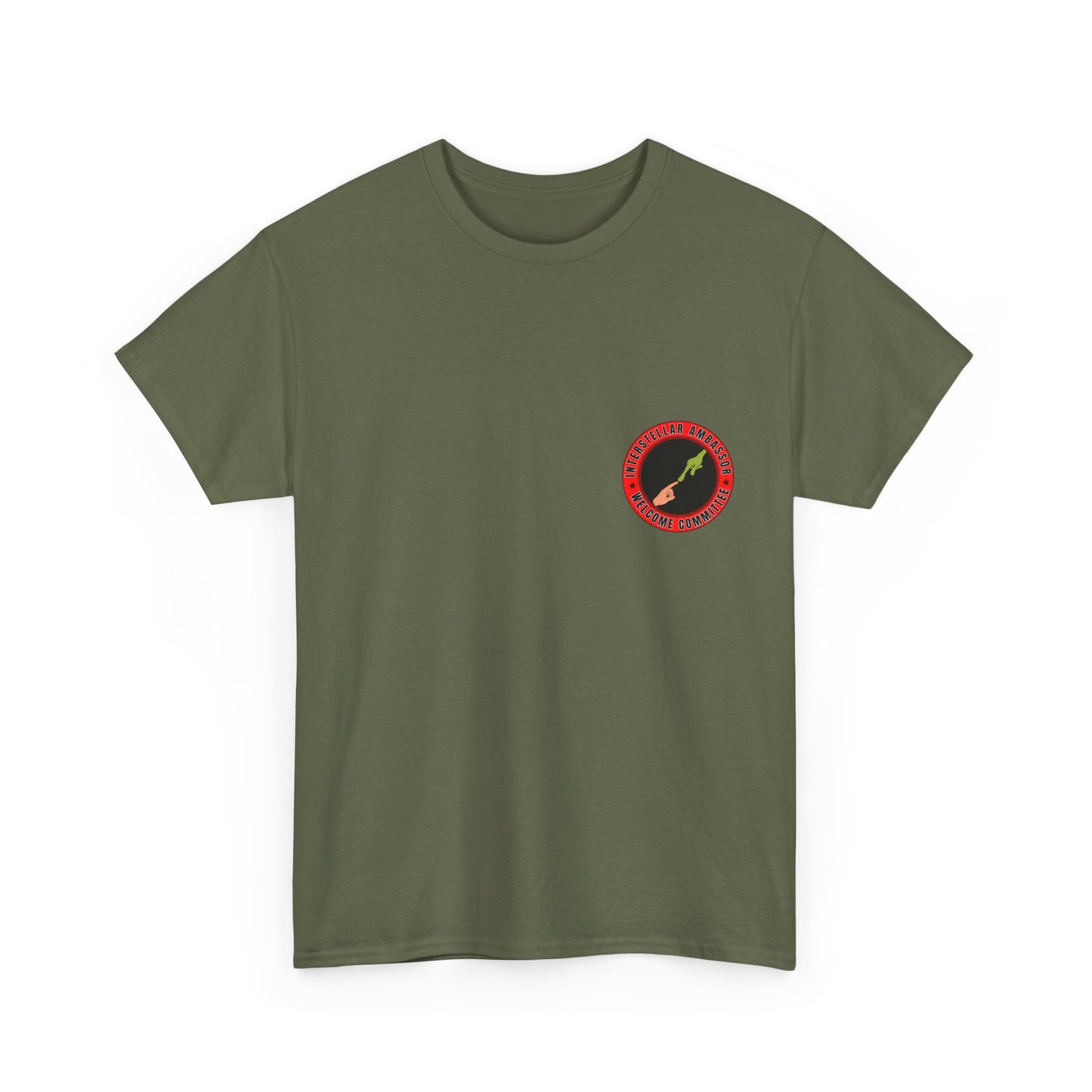 Interstellar Ambassor printed badge front/back Unisex Heavy Cotton Tee