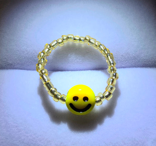 Happy Face elastic ring
