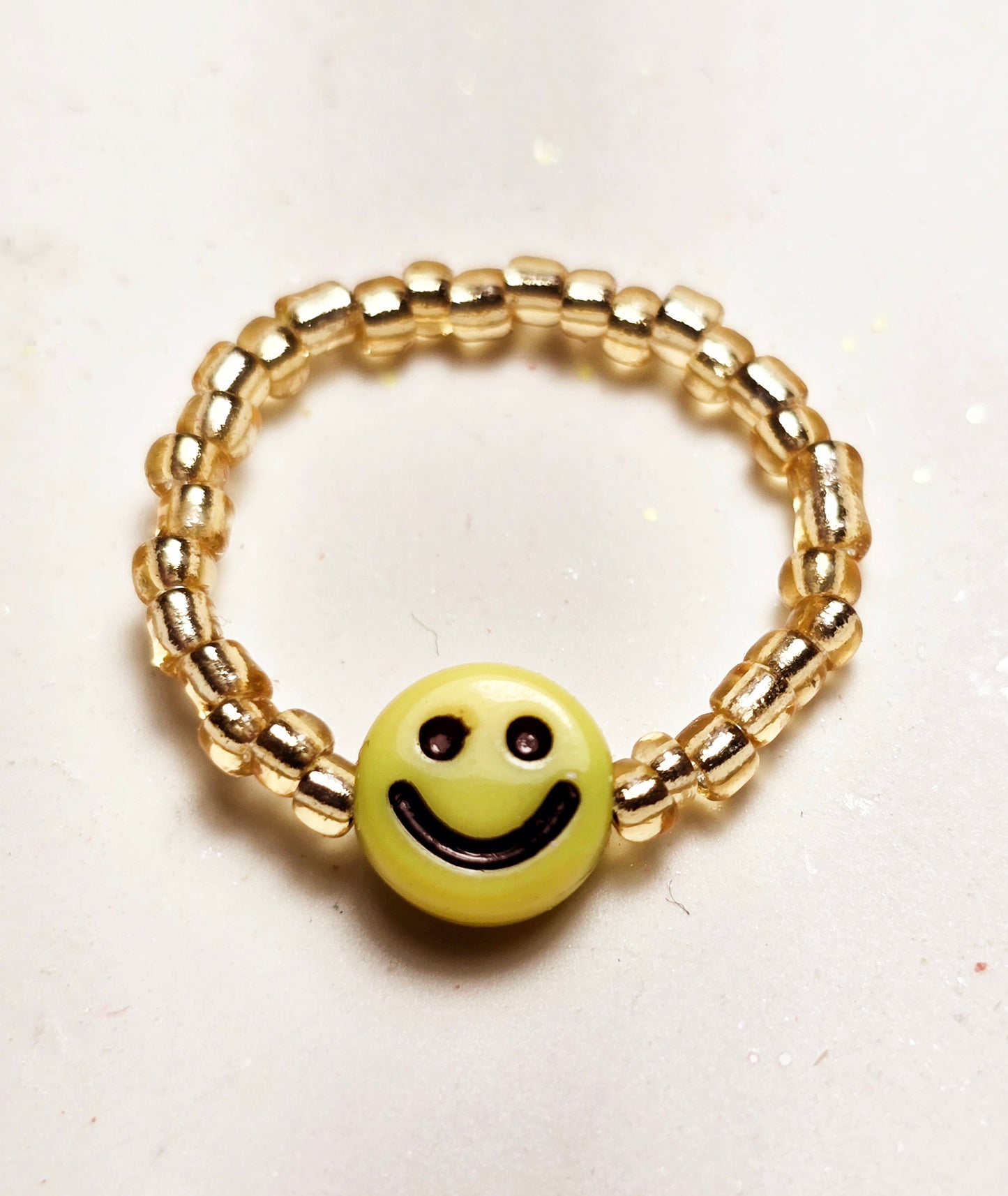 Happy Face elastic ring