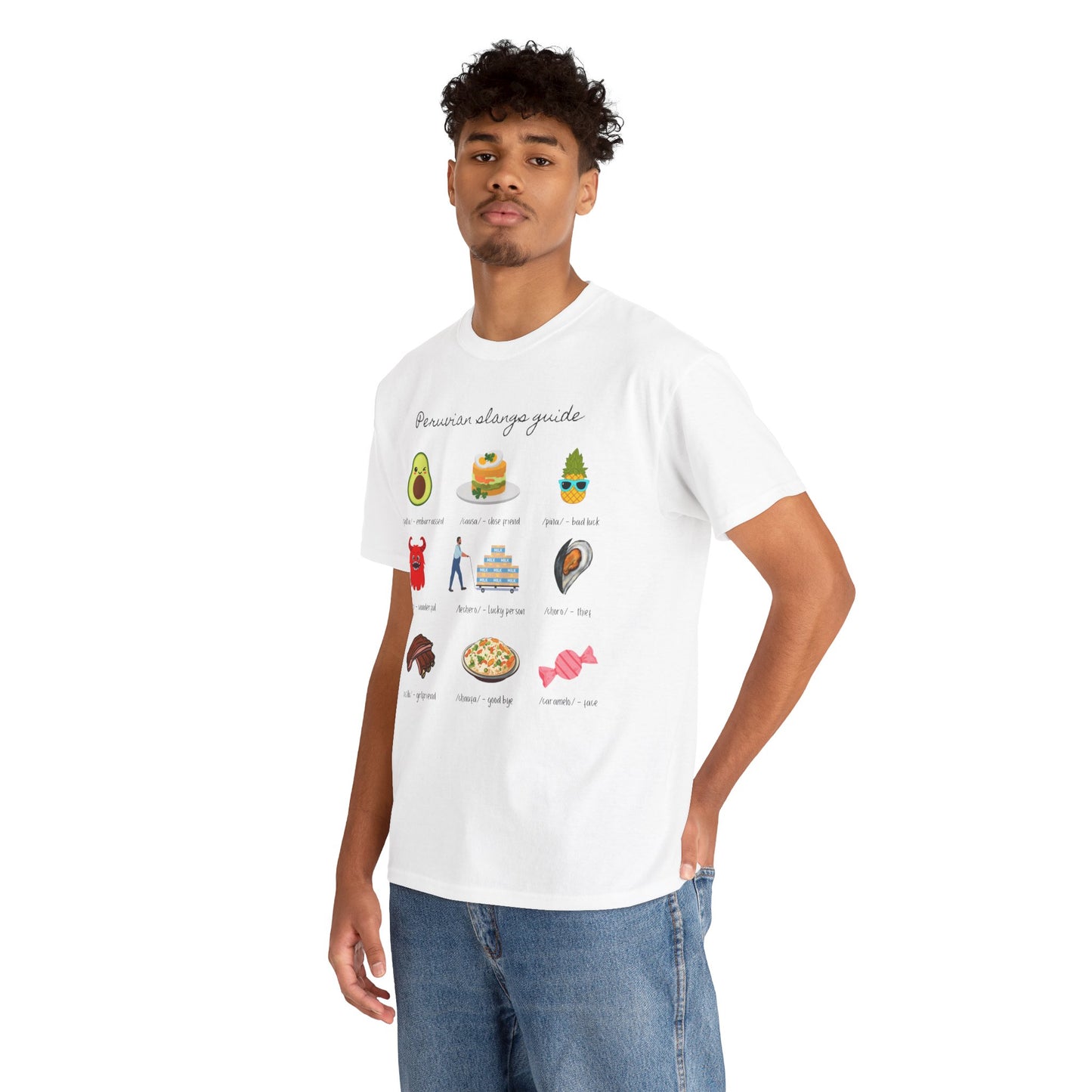 Peruvian Slang Guide Unisex Heavy Cotton Tee