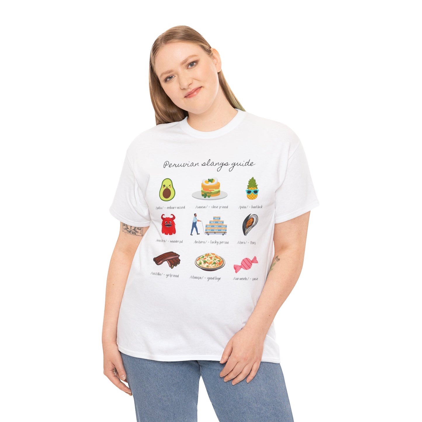 Peruvian Slang Guide Unisex Heavy Cotton Tee