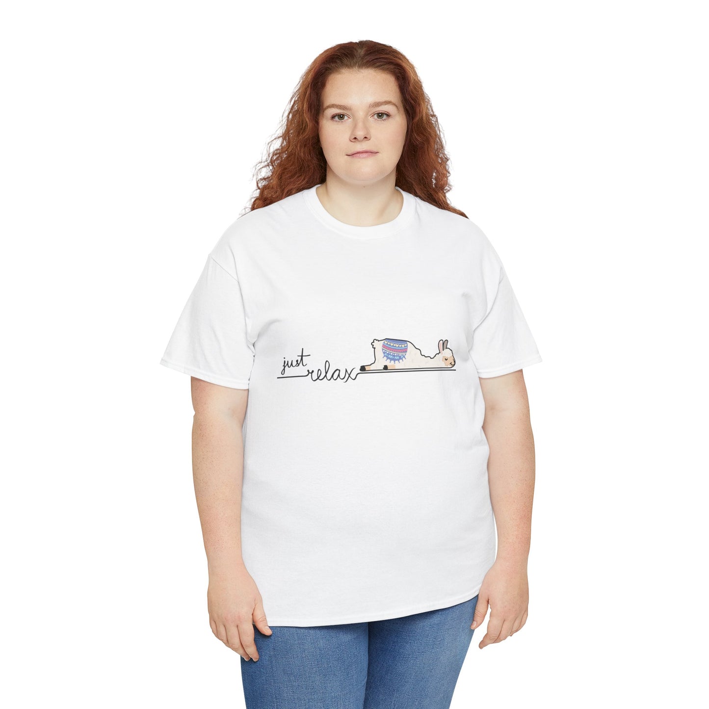 Just Relax llama 1 Unisex Heavy Cotton Tee