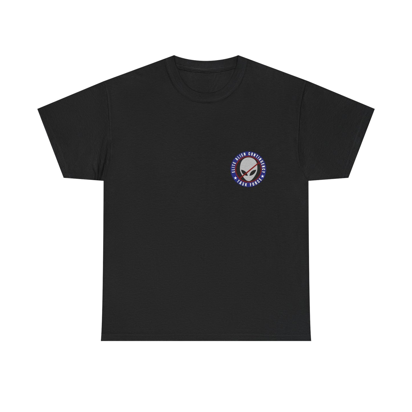 Elite Alien Contingency printed badge front/back Unisex Heavy Cotton Tee