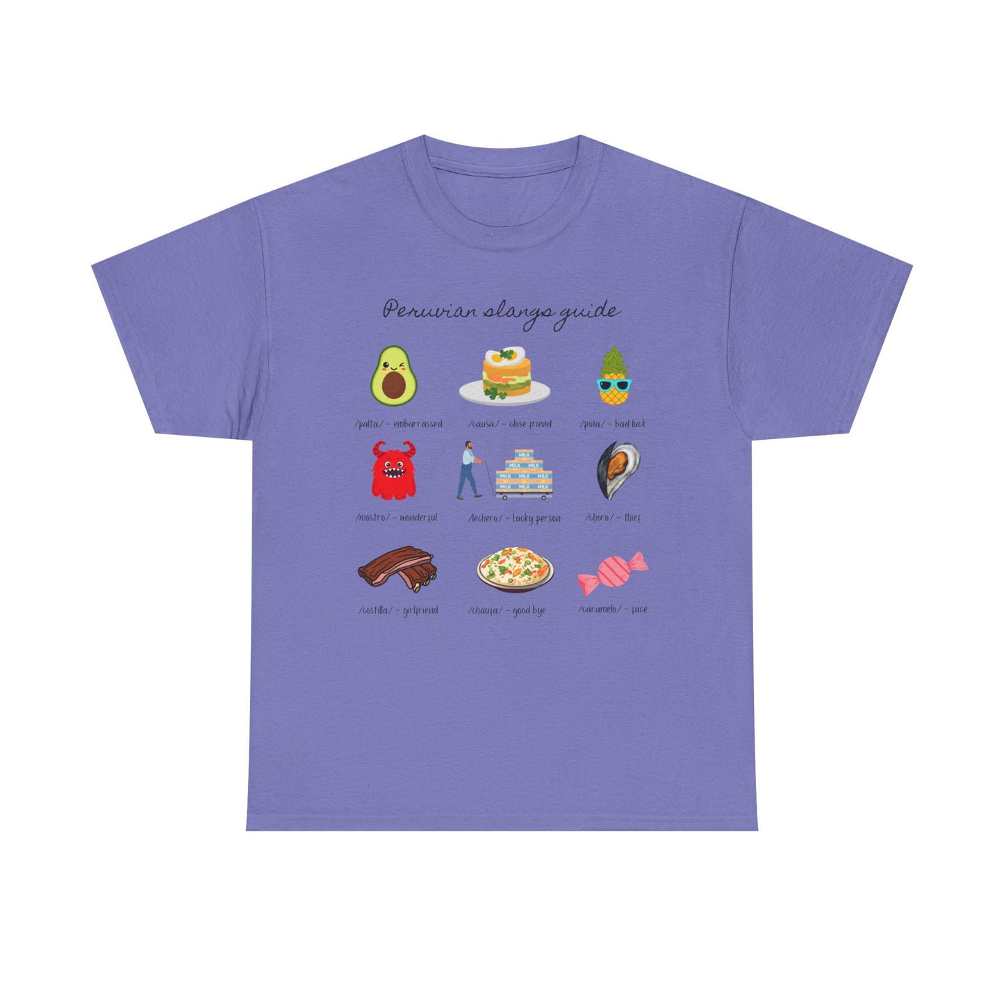 Peruvian Slang Guide Unisex Heavy Cotton Tee