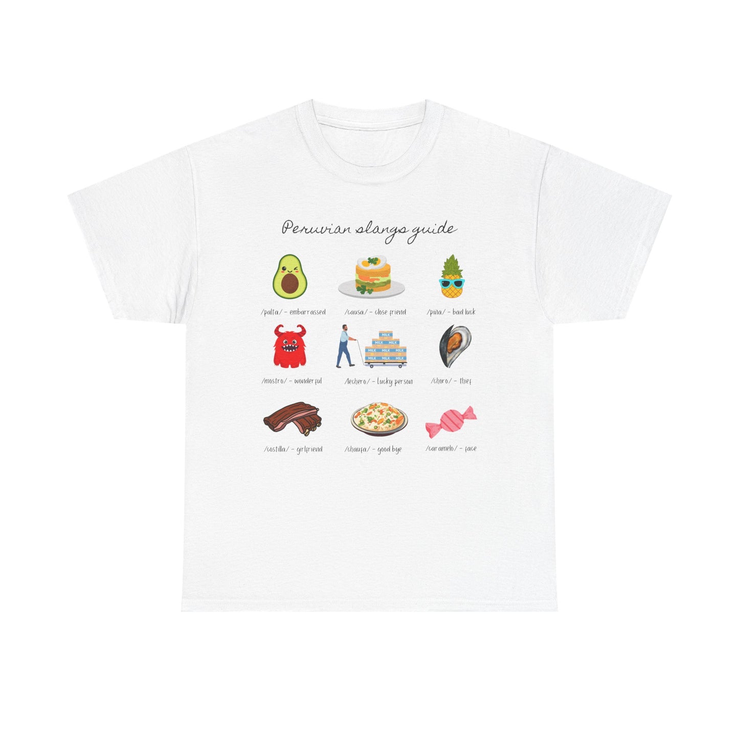Peruvian Slang Guide Unisex Heavy Cotton Tee