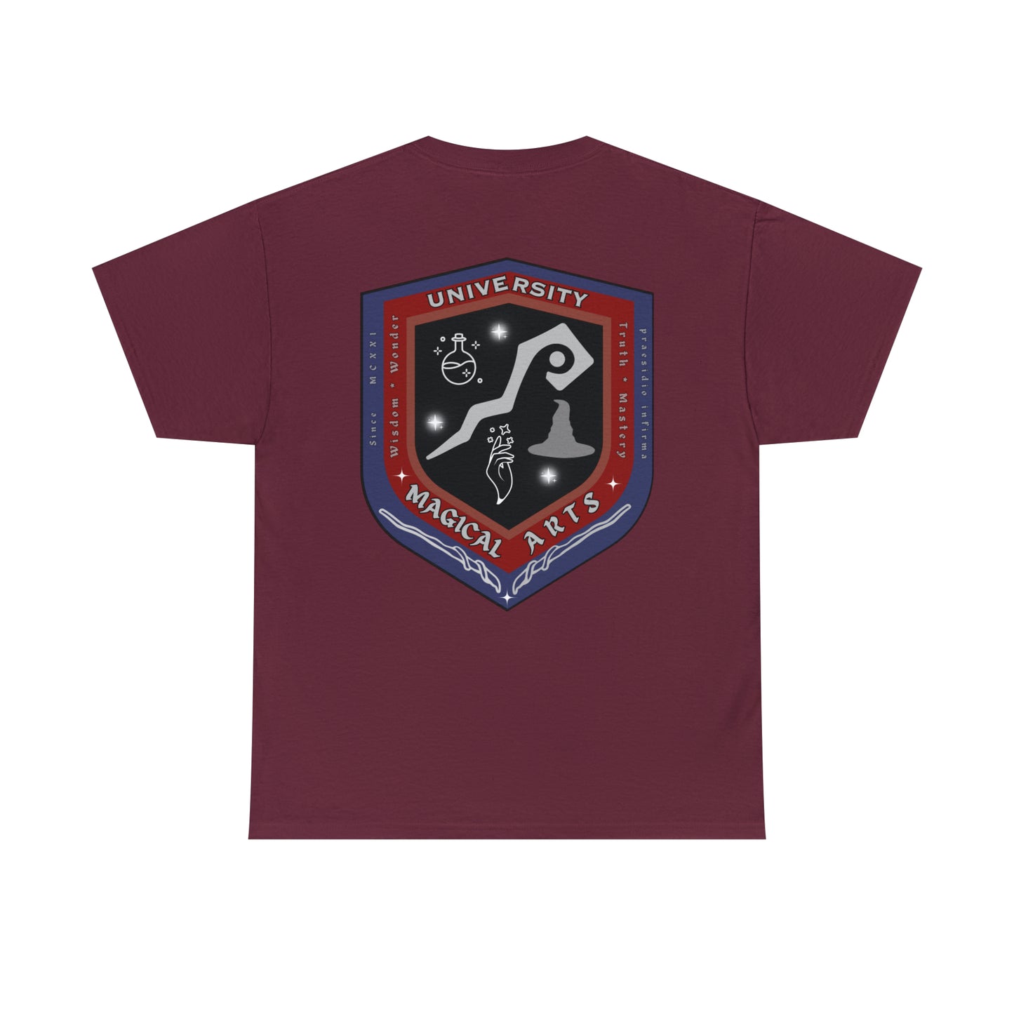 Wizard in Training printed badge front/emblem back Unisex Heavy Cotton Tee