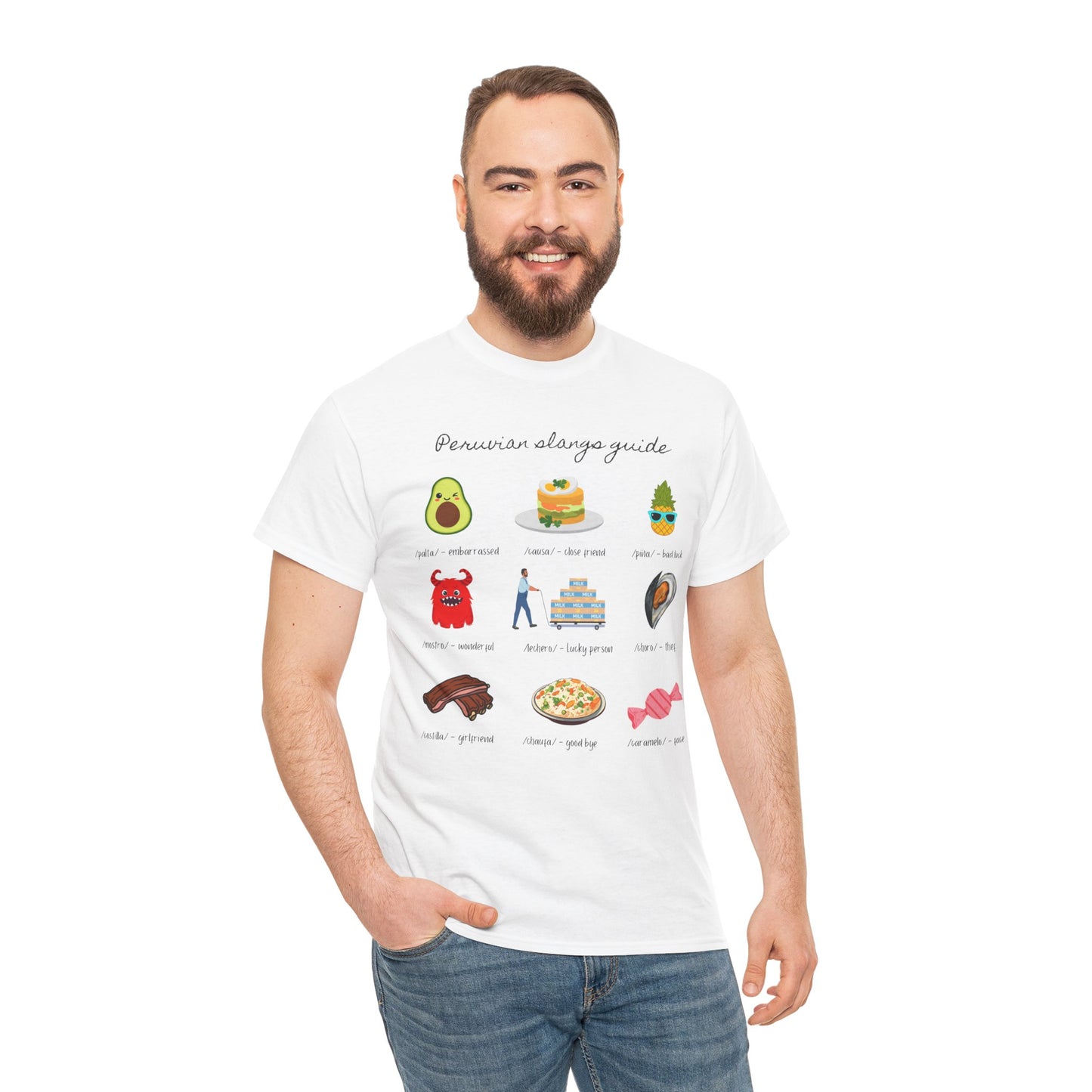 Peruvian Slang Guide Unisex Heavy Cotton Tee
