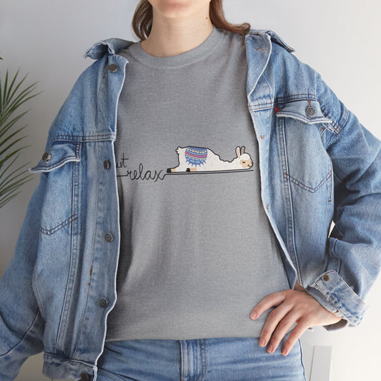 Just Relax llama 1 Unisex Heavy Cotton Tee