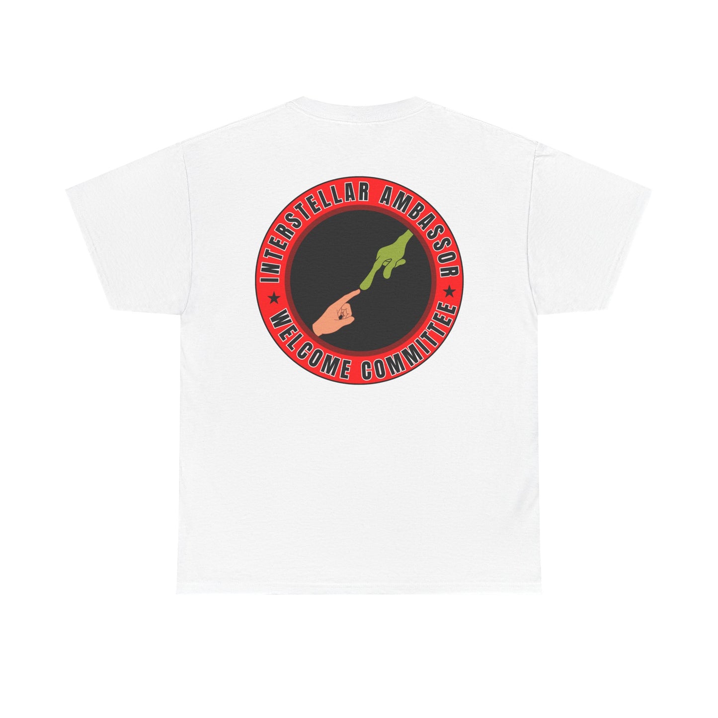 Interstellar Ambassor printed badge front/back Unisex Heavy Cotton Tee