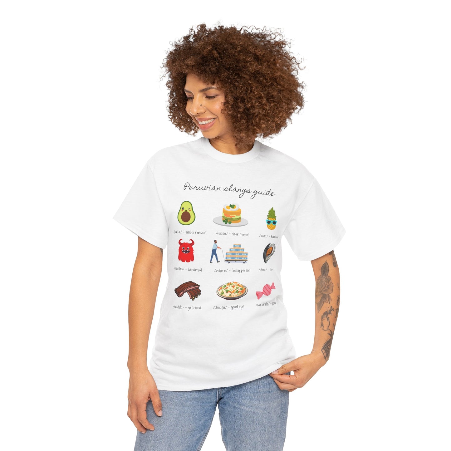 Peruvian Slang Guide Unisex Heavy Cotton Tee